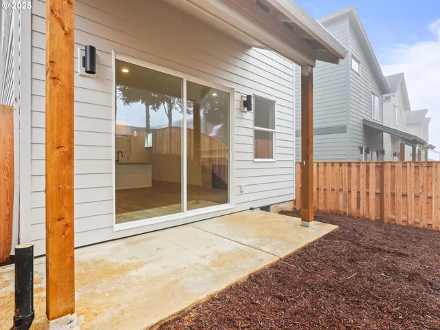 a backyard of a house