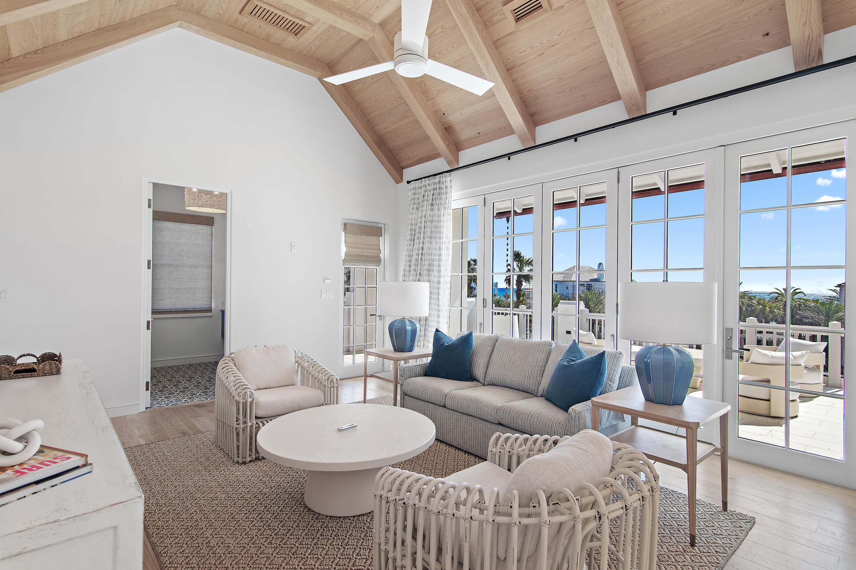 155 Elbow Beach Rd Inlet Beach Inlet Beach, FL 32461 - Photo 5 of 49 06 - Upper Living Room + Balcony Connect