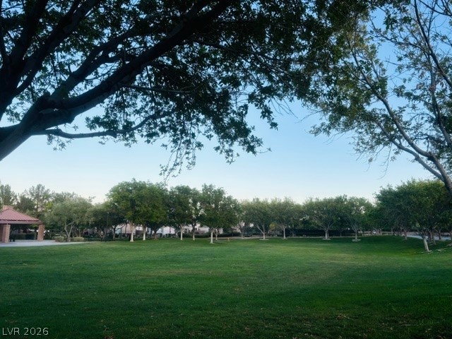 10959 Pumpkin Ridge Avenue Las Vegas, NV 89135 - Photo 42 of 51 A verdant expanse, framed by mature trees, invites outdoor leisure and community gatherings.