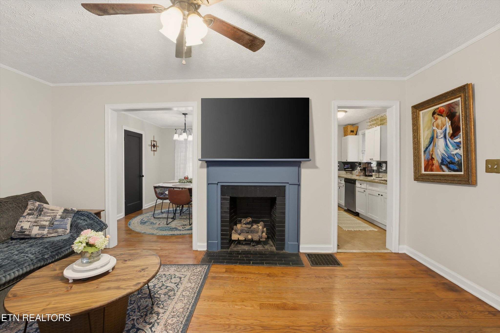 1741 North Wright Road Alcoa, TN 37701 - Photo 9 of 31 a living room with furniture and a fireplace