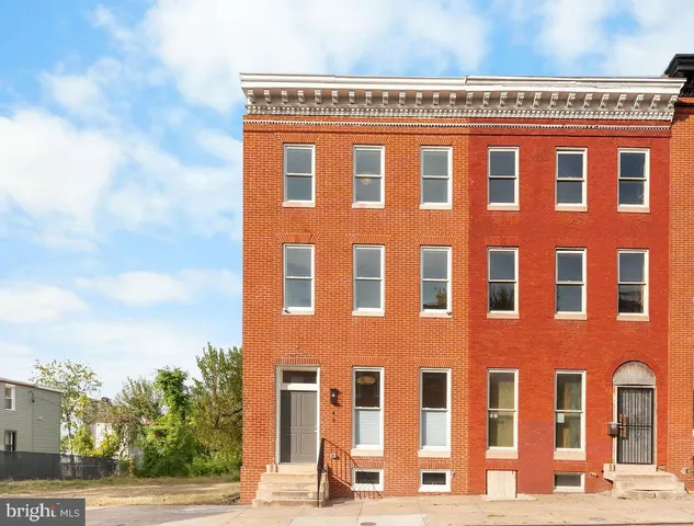a front view of a building