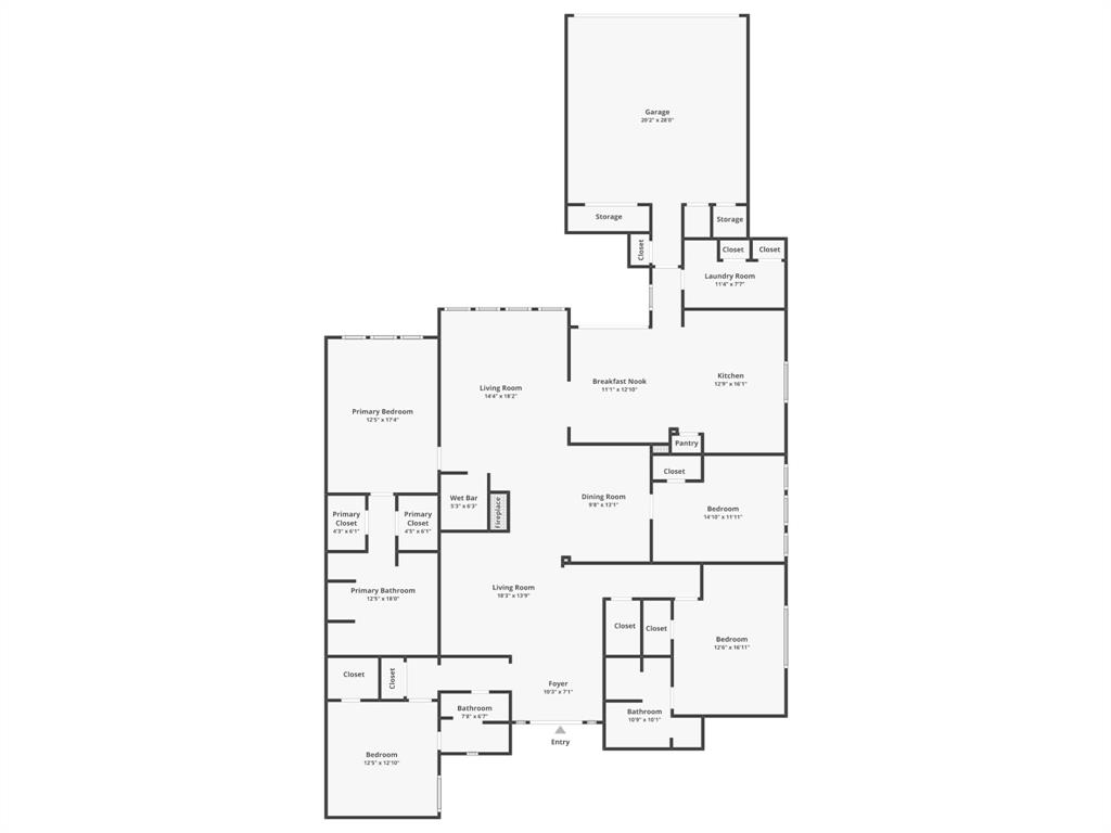 4512 Ranch View Road Fort Worth, TX 76109 - Photo 30 of 40 a picture of floor plan