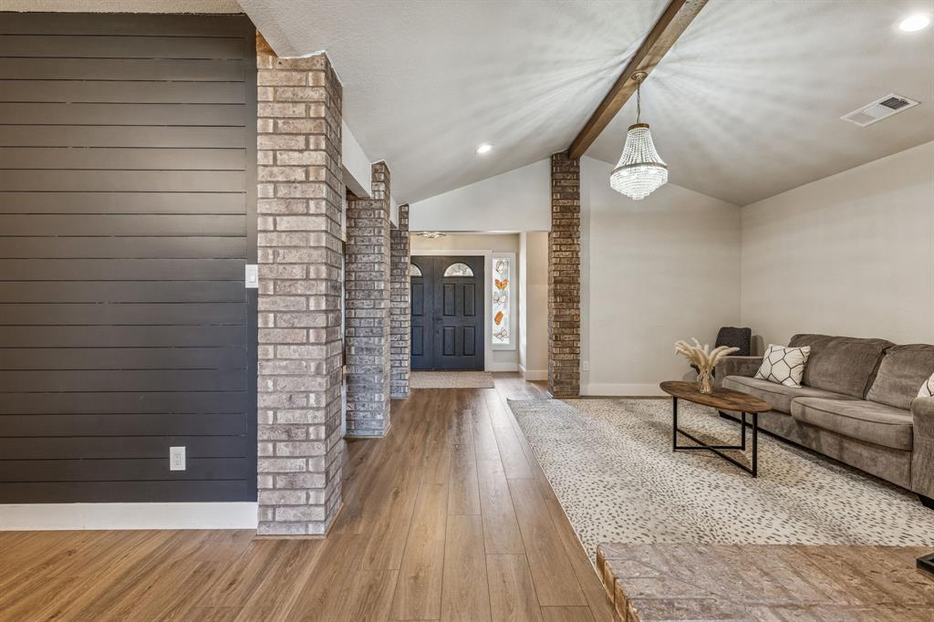 4512 Ranch View Road Fort Worth, TX 76109 - Photo 3 of 40 a view of livingroom with furniture and wooden floor