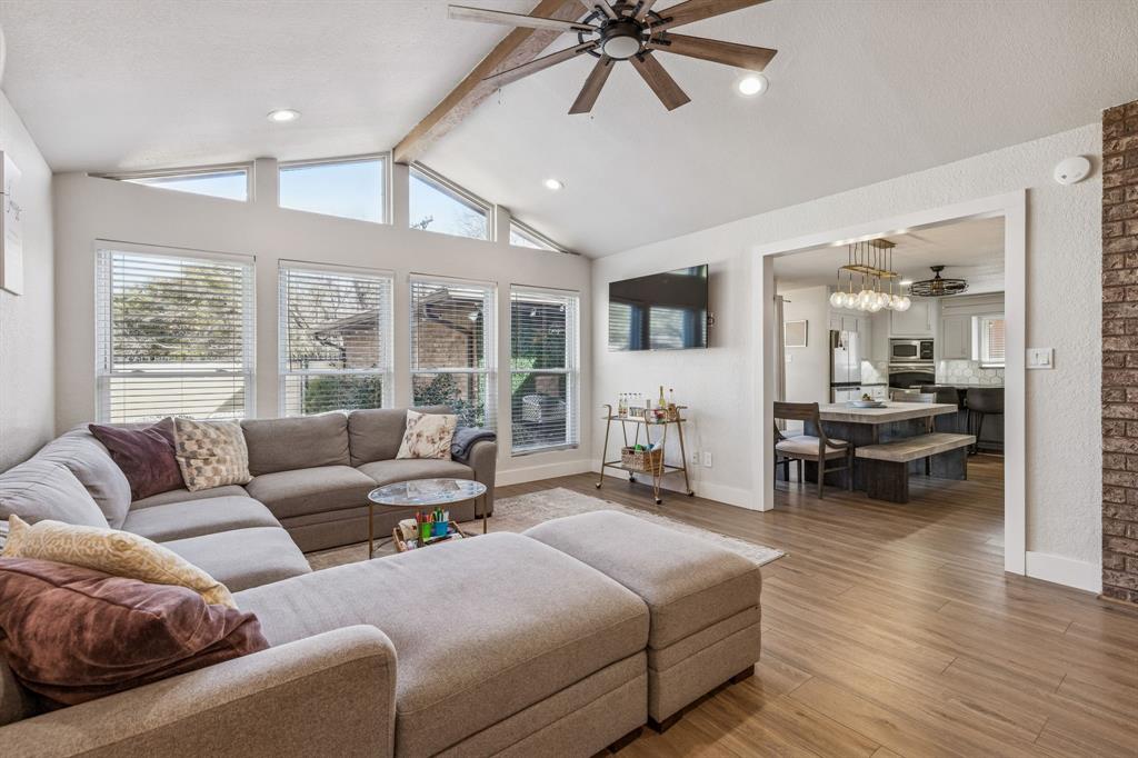 4512 Ranch View Road Fort Worth, TX 76109 - Photo 10 of 40 a living room with furniture and a large window