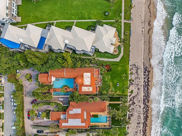 a view of a house with pool and outdoor space