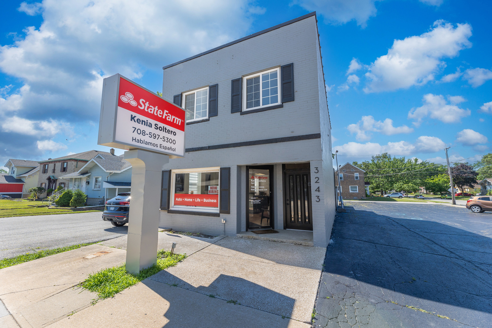 a sign on the side of a building