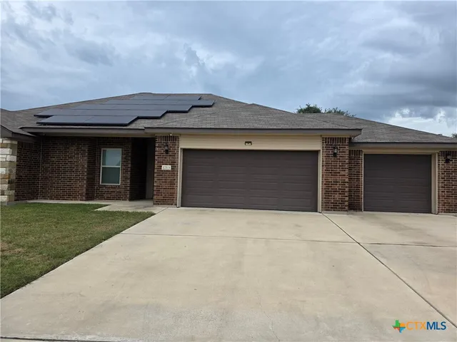 a front view of a house