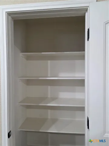 a close view of closet