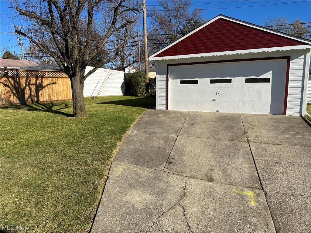 20626 Centuryway Road Maple Heights, OH 44137 - Photo 4 of 15 Two car garage with a yard
