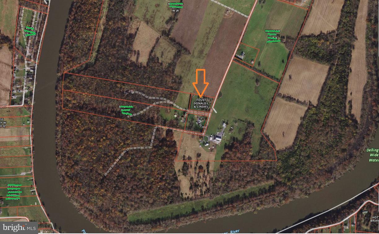 7622 Neck Road Williamsport, MD 21795 - Photo 54 of 55 AERIAL OVERVIEW-CLOSE TO POTOMAC RIVER