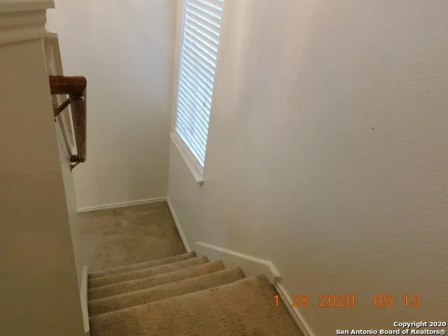 a bathroom with a window