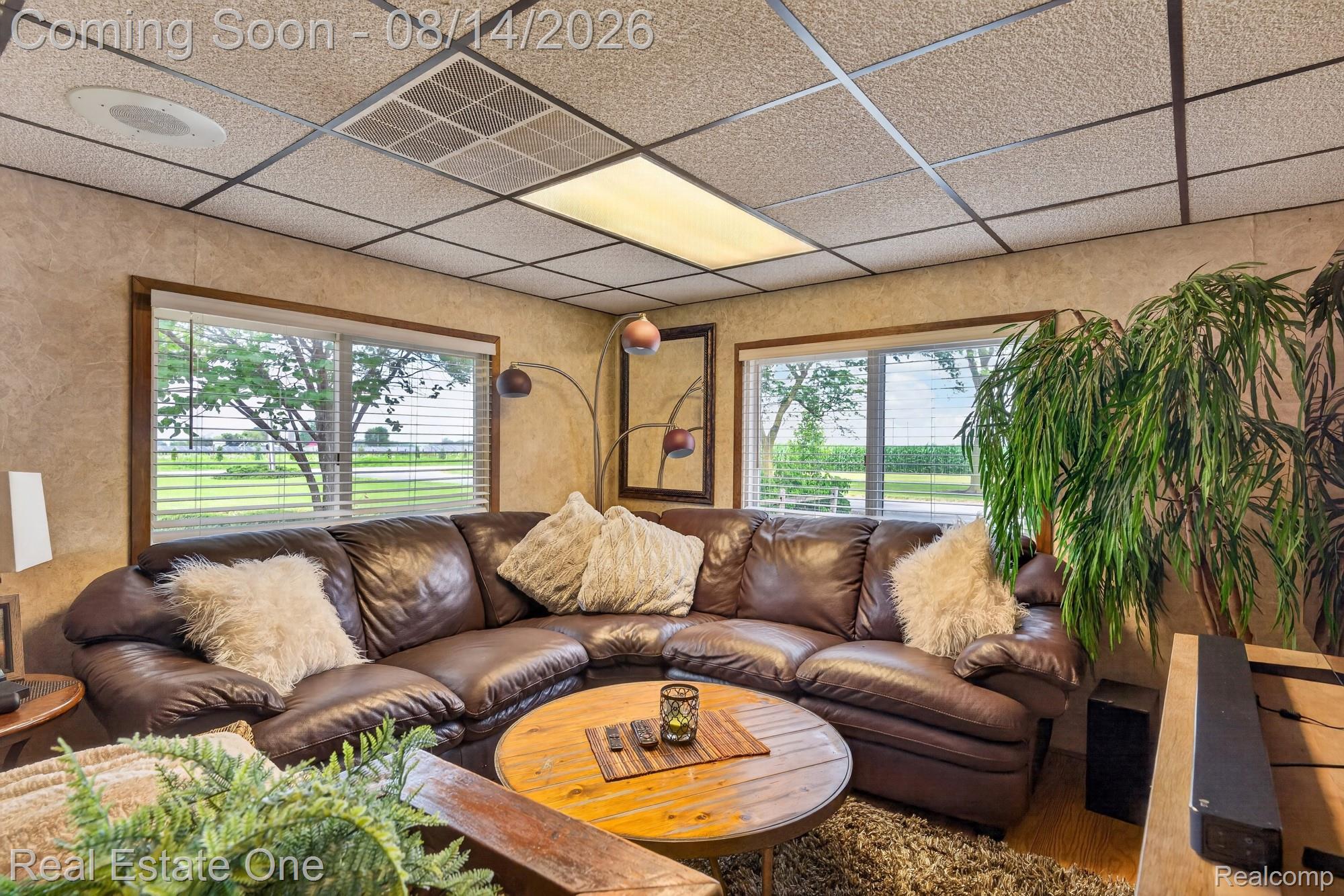 12139 Gooding Road Milan, MI 48160 - Photo 41 of 98 Recessed lighting and ceiling grid