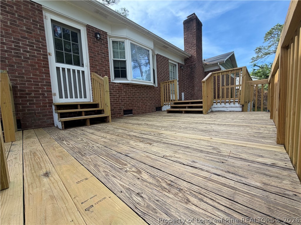 5959 Rehoboth Road Hope Mills, NC 28348 - Photo 4 of 21 Deck on Rear of Home