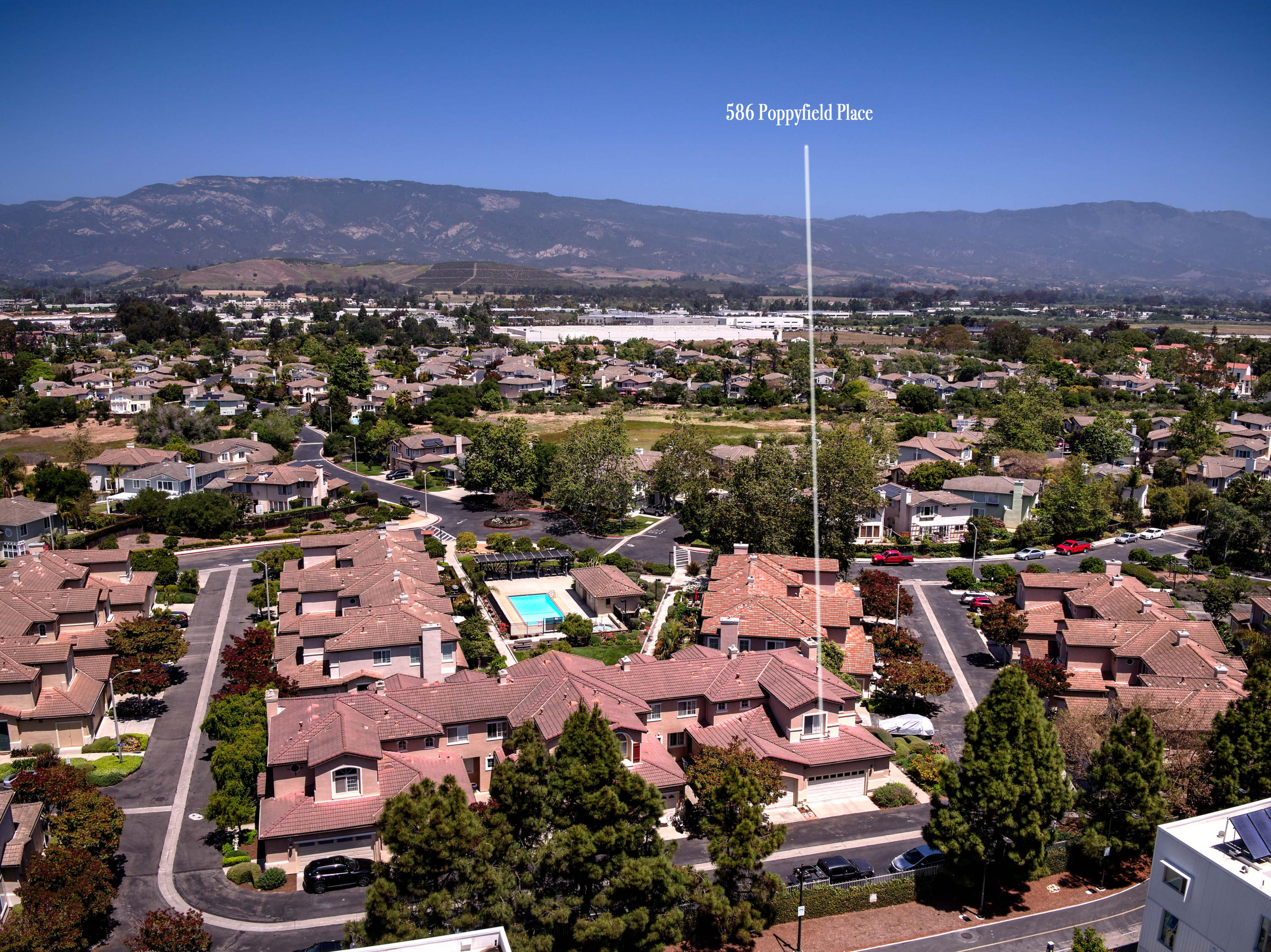 586 Poppyfield Place Goleta, CA 93117 - Photo 37 of 37 a view of a city with a lake