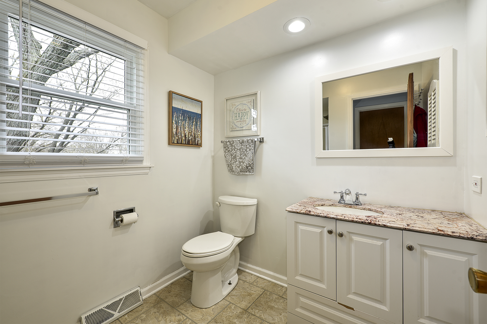 317 Roberts Road Inverness, IL 60067 - Photo 13 of 20 a bathroom with a sink a toilet and mirror