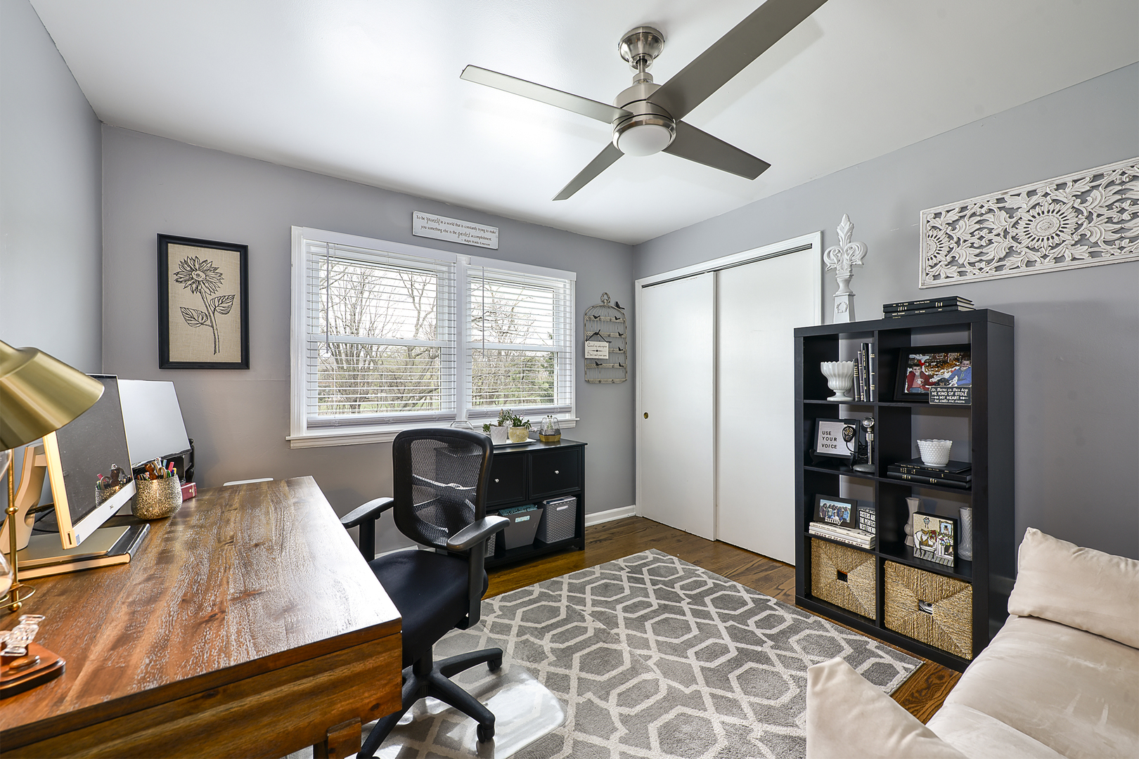 317 Roberts Road Inverness, IL 60067 - Photo 17 of 20 a view of a workspace with furniture and a window
