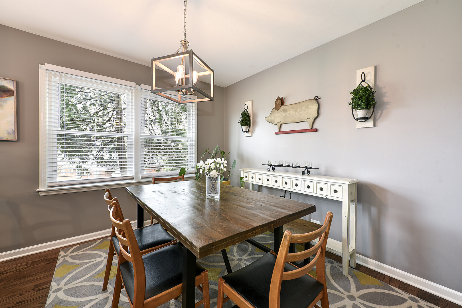 317 Roberts Road Inverness, IL 60067 - Photo 5 of 20 a view of a dining room with furniture and wooden floor