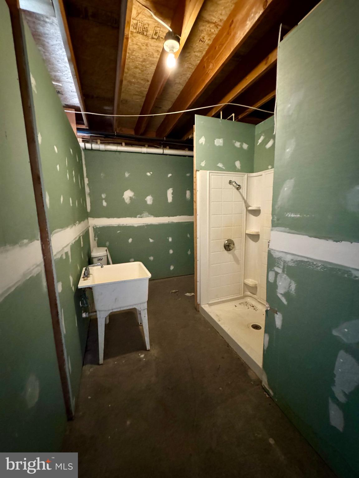 3804 Pious Ridge Road Berkeley Springs, WV 25411 - Photo 55 of 68 partially finished bath in basement