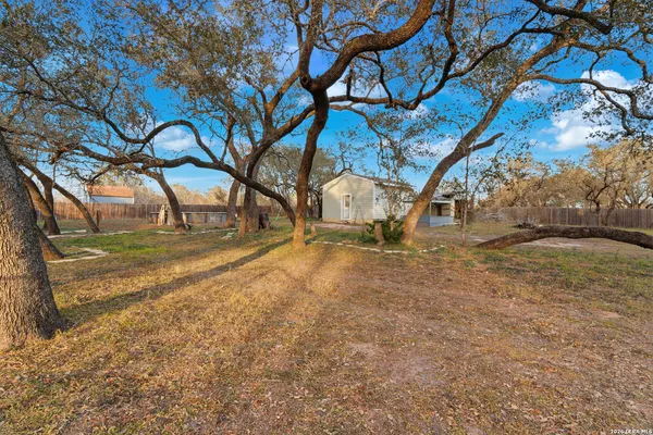 a view of yard with trees