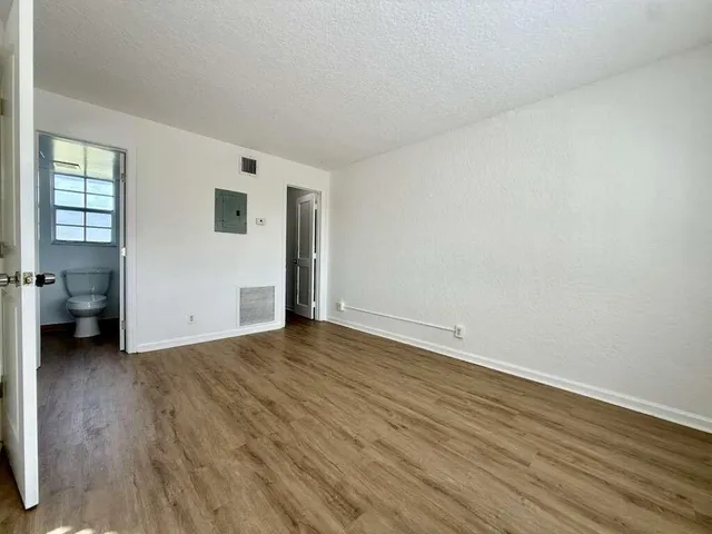 wooden floor in an empty room