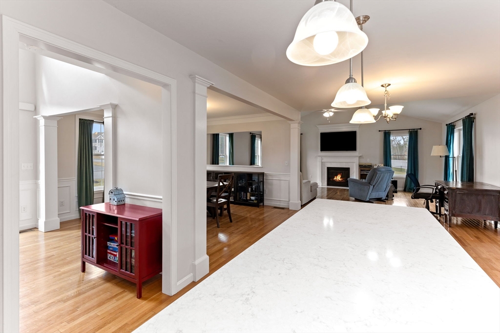 55 Oldfield Road Bridgewater, MA 02324 - Photo 12 of 35 a view of living room and kitchen