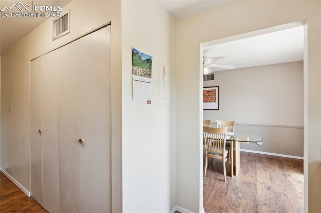 2927 Mesa Road, Unit C Colorado Springs, CO 80904 - Photo 16 of 34 a view of kitchen with furniture and wooden floor
