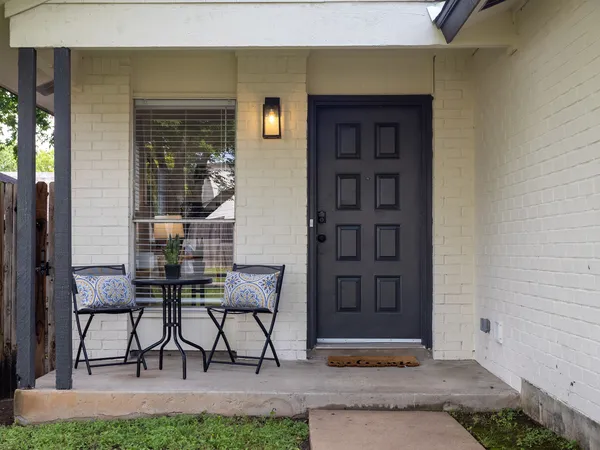 a view of outdoor seating area
