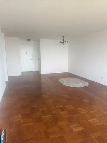 an empty room with a natural light