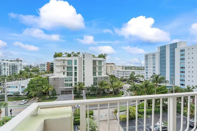 a view of a city with tall buildings