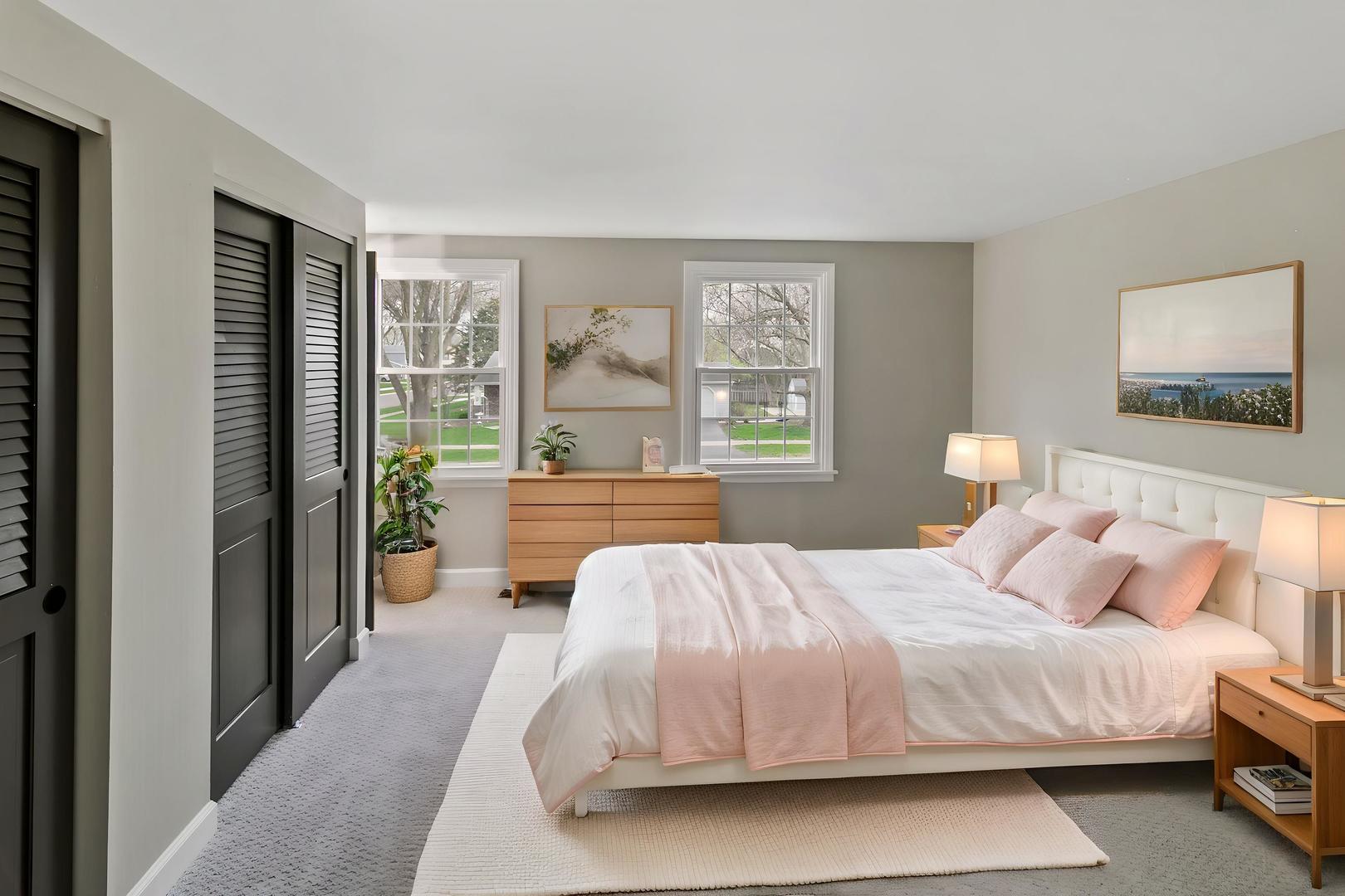 1554 Chickasaw Drive Naperville, IL 60563 - Photo 25 of 32 a bedroom with a bed and a large window