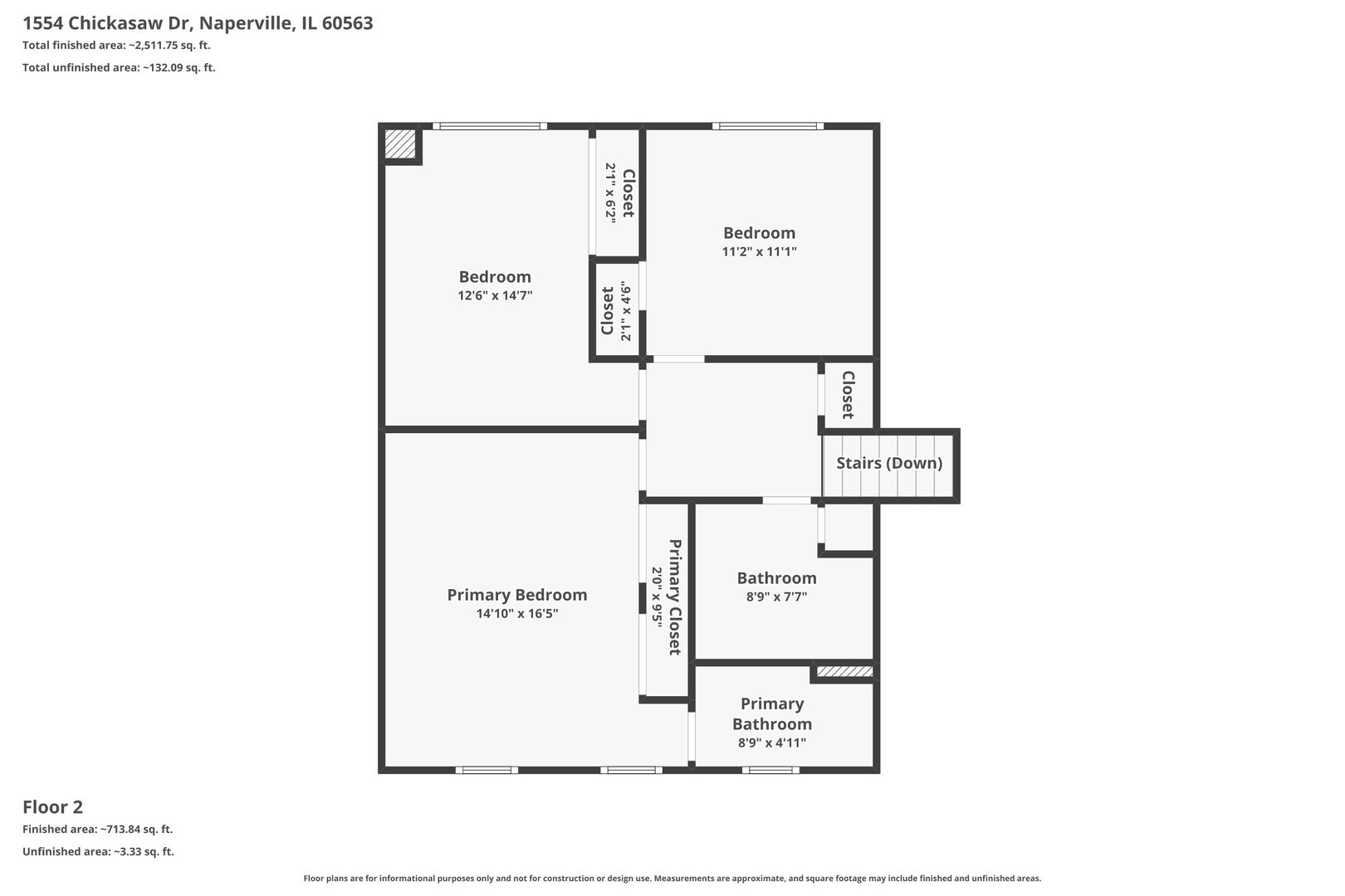 1554 Chickasaw Drive Naperville, IL 60563 - Photo 32 of 32 a picture of a floor plan