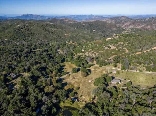 a view of city and mountain