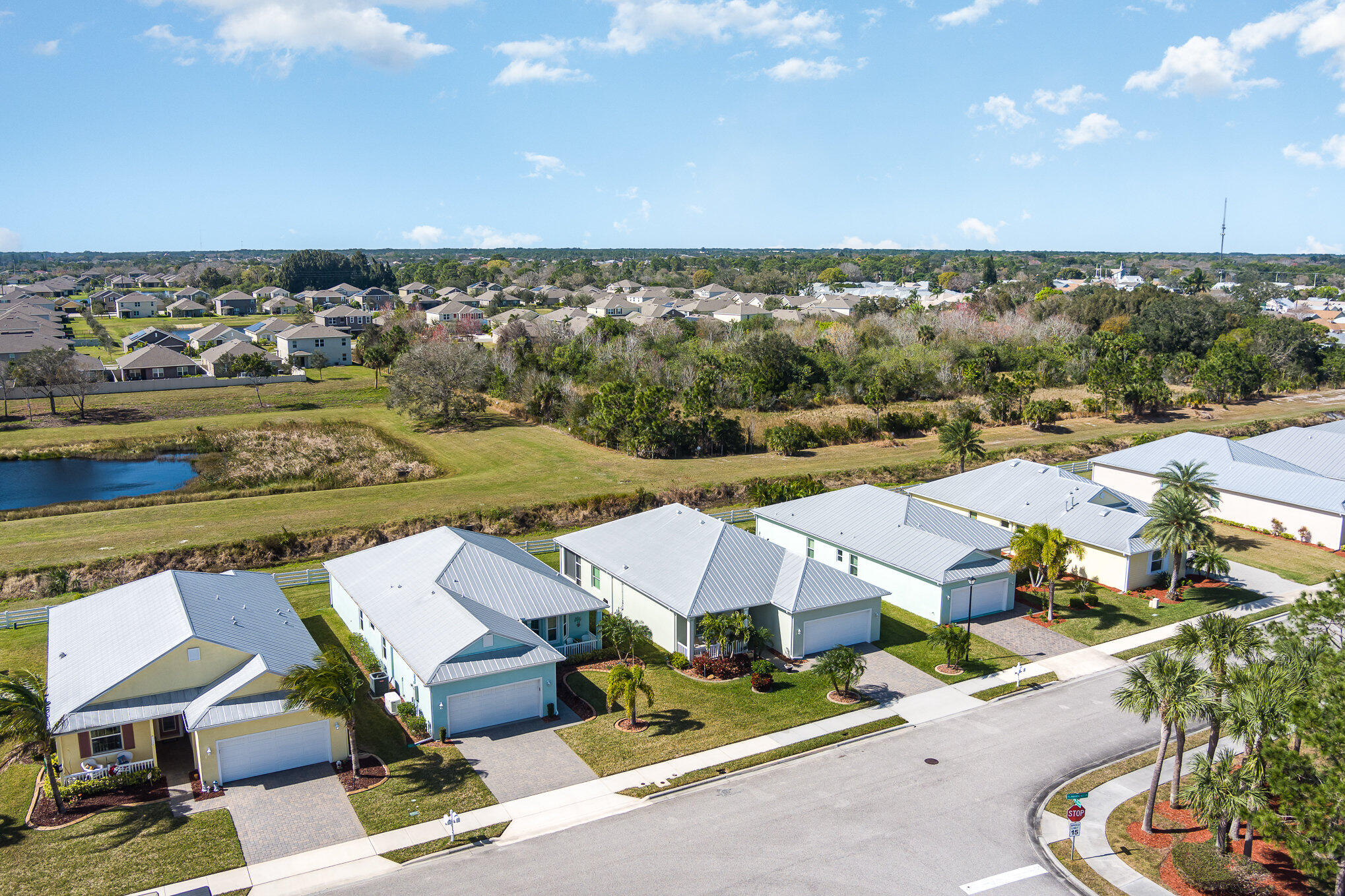 3750 Alamanda Key Drive Melbourne, FL 32901 - Photo 44 of 86 an aerial view of residential houses with outdoor space