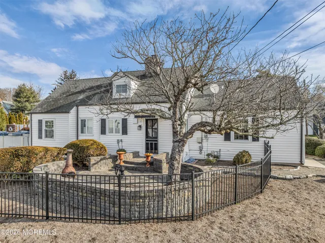 a building outdoor space with patio furniture