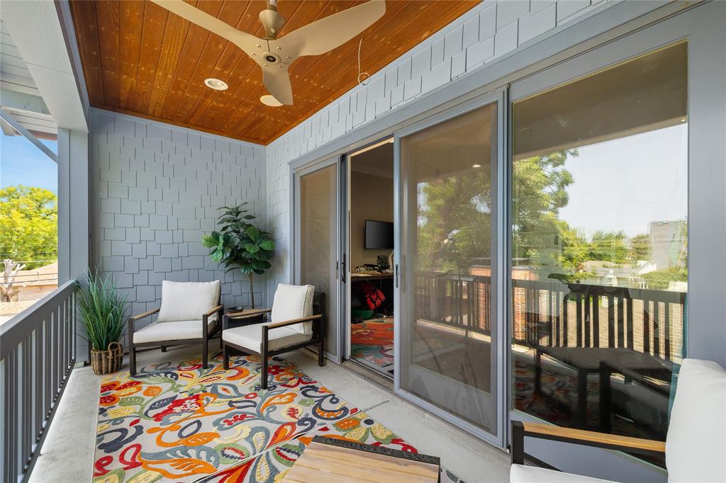6842 Merrilee Lane Dallas, TX 75214 - Photo 35 of 40 Balcony off of Guest Bedroom