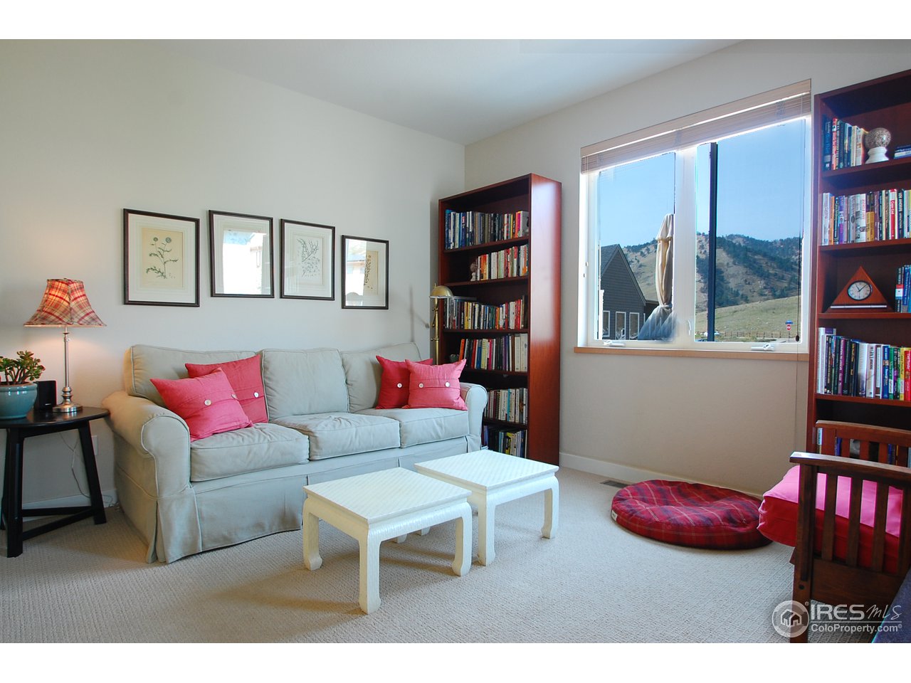 5247 5th Street Boulder, CO 80304 - Photo 16 of 22 a living room with furniture and a book shelf
