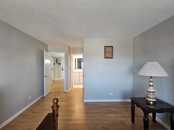 a view of a room with a workspace