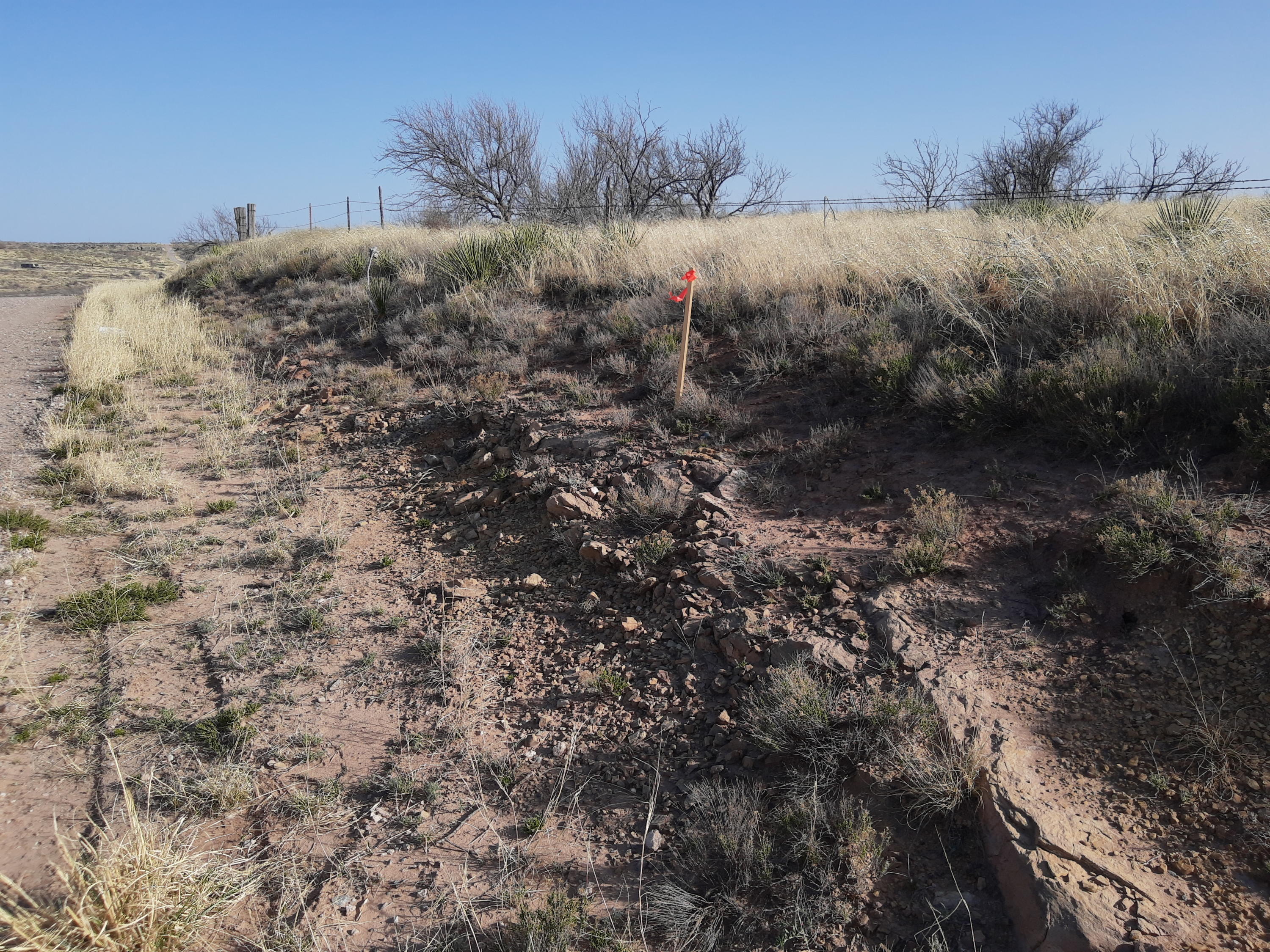 0 North Ole Muddy Road Amarillo, TX 79124 - Photo 8 of 23 NE Corner of Property on Ole Muddy - Loo