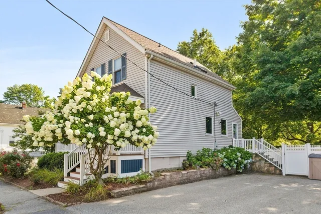 a house that has a tree in front of the house