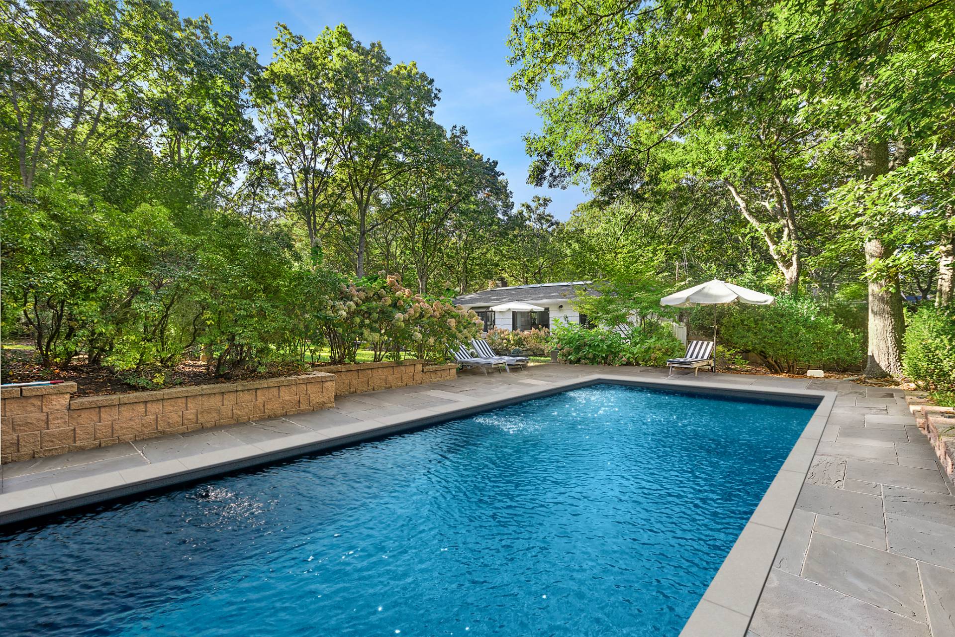 1510 Sagg Road Sag Harbor, NY 11963 - Photo 22 of 22 a view of a swimming pool with a yard