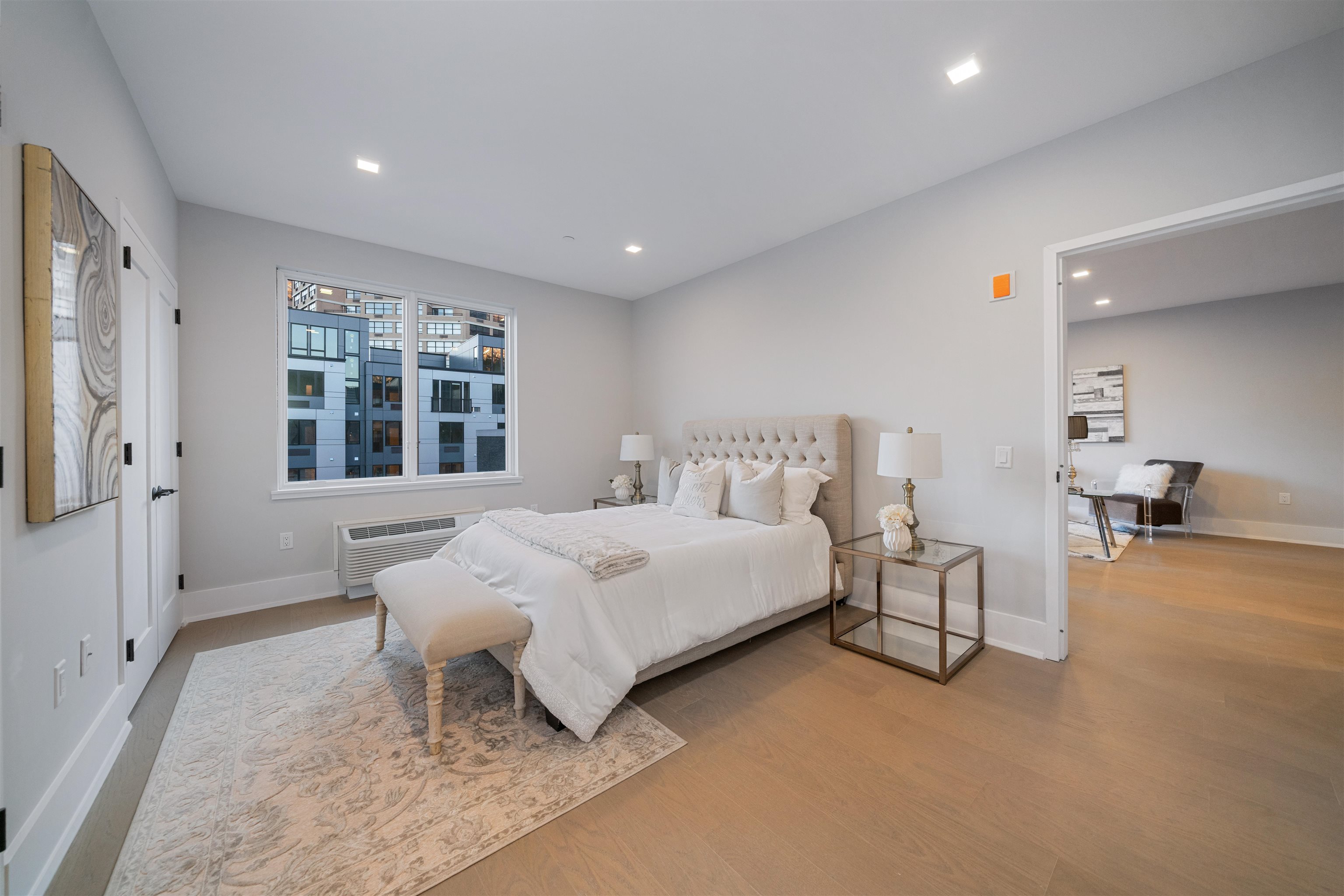 7101 River Road, Unit 310B North Bergen, NJ 07047 - Photo 21 of 36 a bedroom with a bed and window