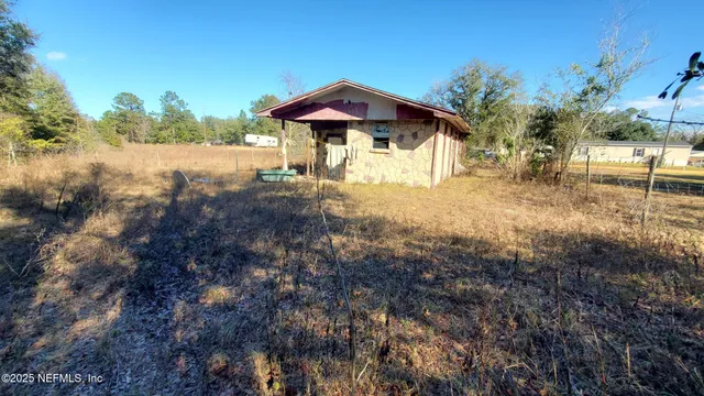 a view of a glass door with a glass door