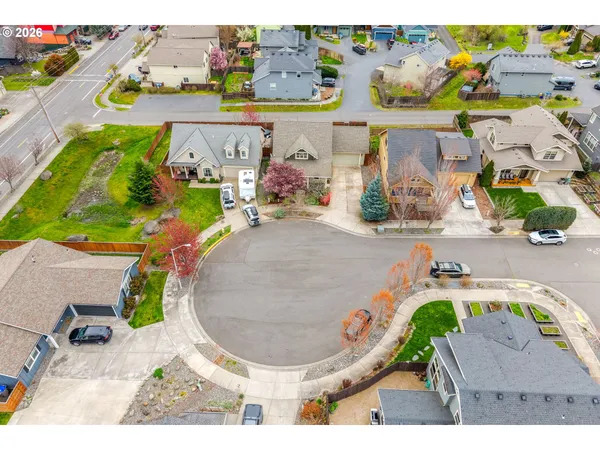 a view of city and mountain
