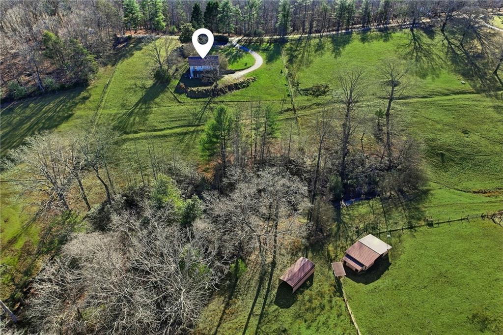 655 Kelley Road Cleveland, GA 30528 - Photo 40 of 41 a backyard of a house with lots of green space