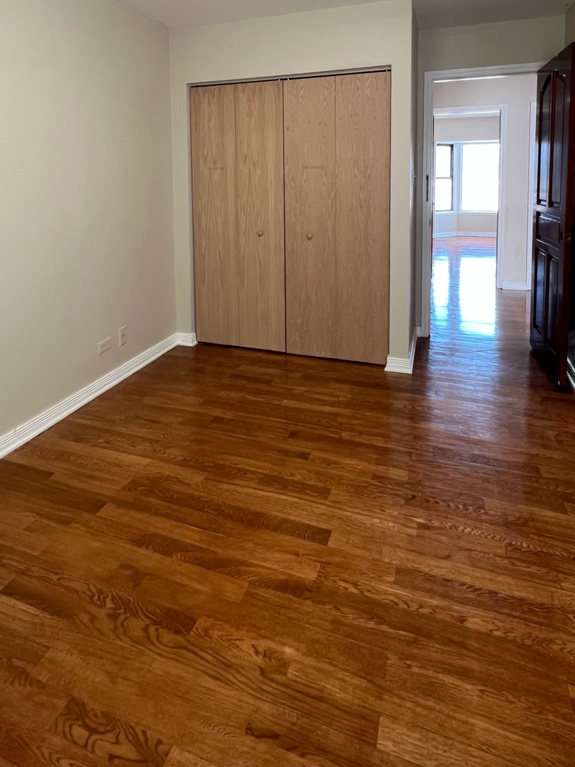 2131 South Archer Avenue, Unit 306 Chicago, IL 60616 - Photo 13 of 15 a view of a room with wooden floor and closet