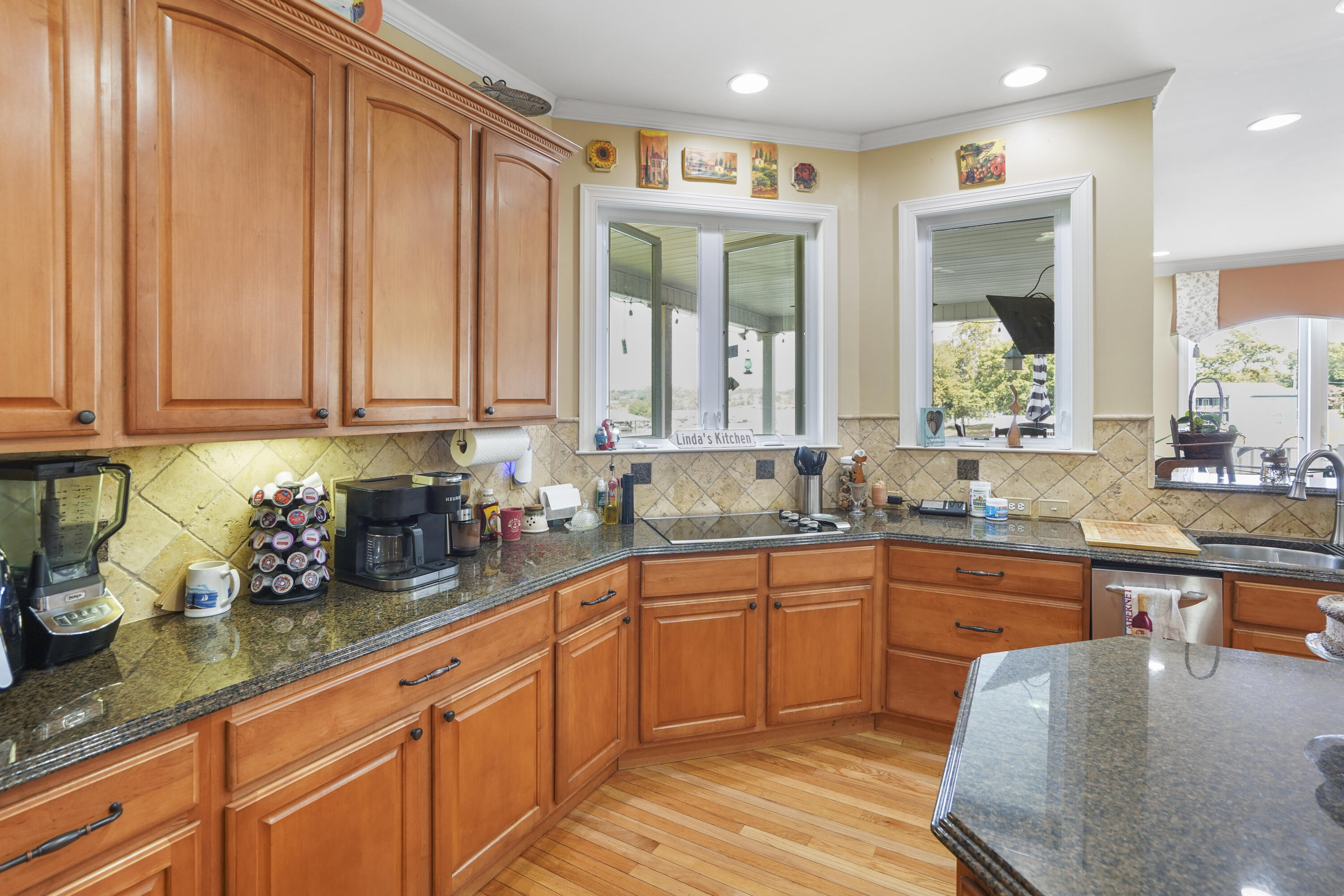 544 Wood Brook Road Moneta, VA 24121 - Photo 14 of 66 a kitchen with sink cabinets and window