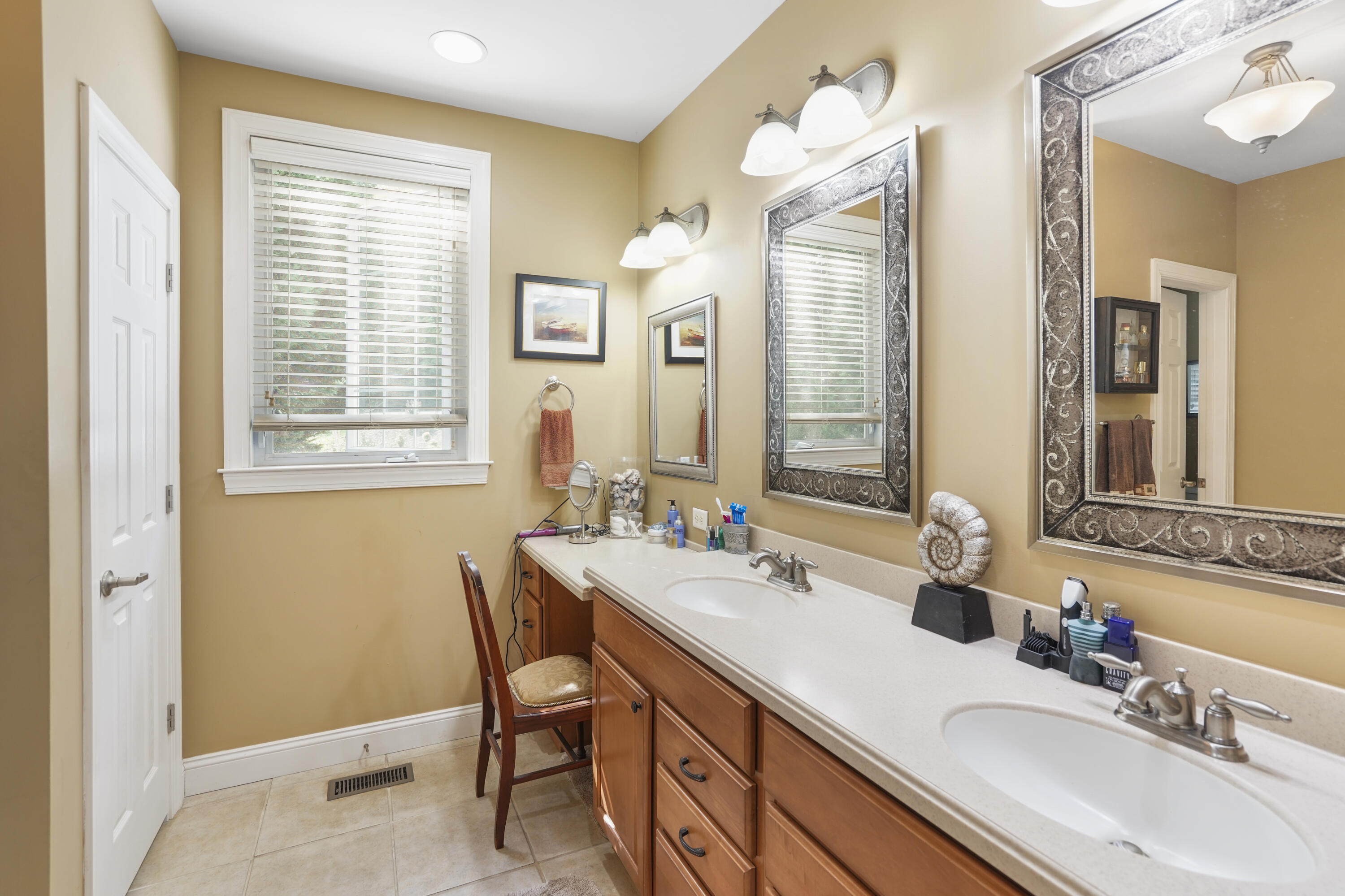 544 Wood Brook Road Moneta, VA 24121 - Photo 22 of 66 a bathroom with a sink and a mirror