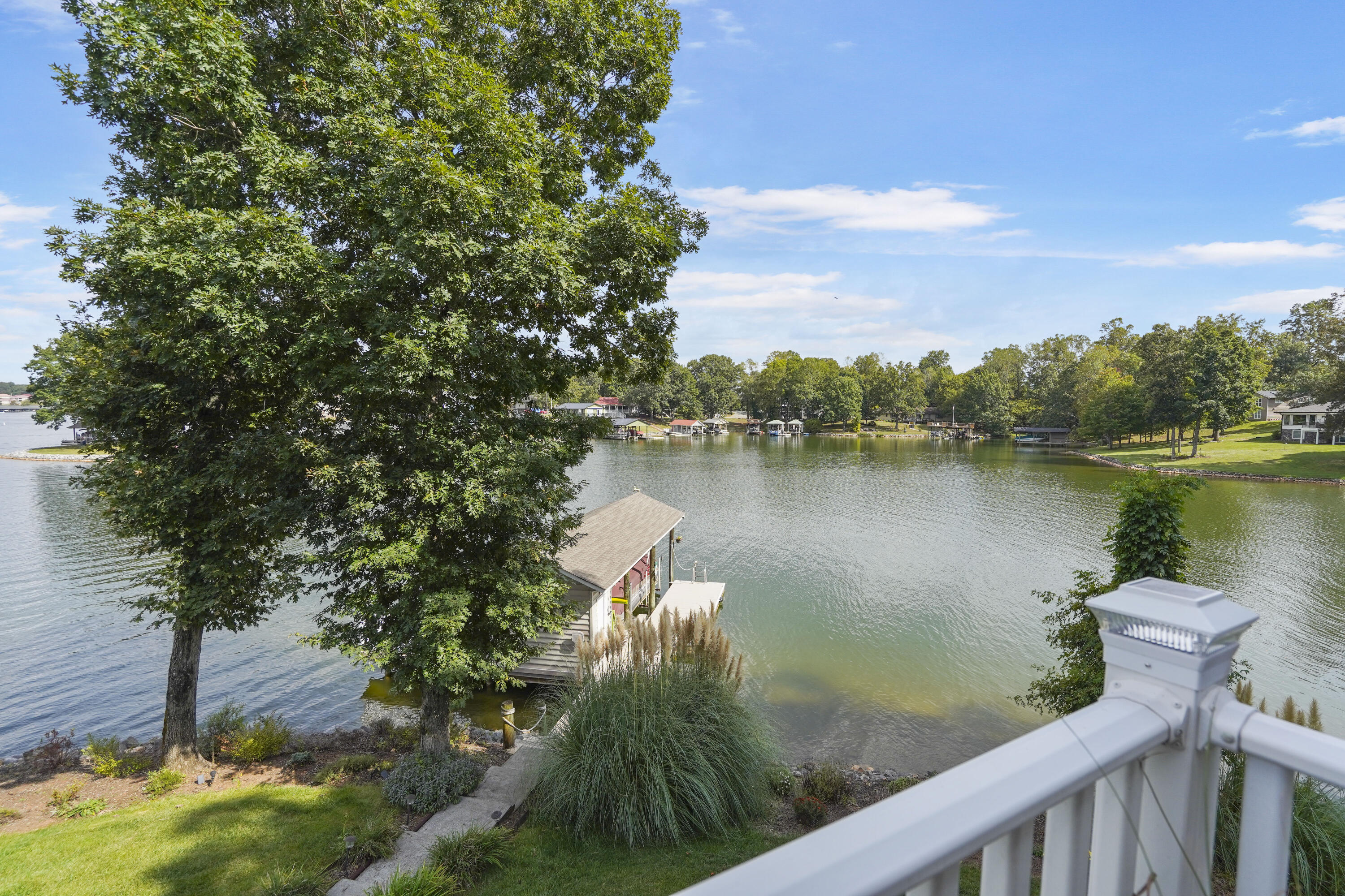 544 Wood Brook Road Moneta, VA 24121 - Photo 30 of 66 a view of a lake from a balcony