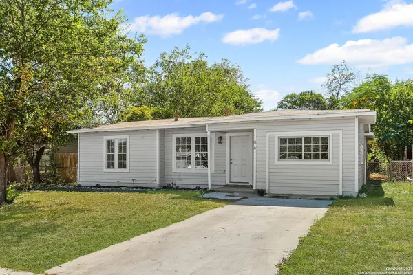 front view of house with a yard