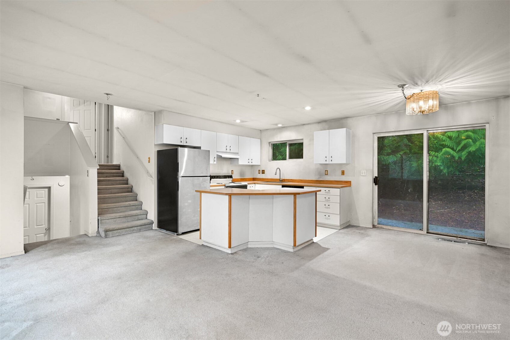 372 Sudden Valley Drive Bellingham, WA 98229 - Photo 9 of 20 a view of kitchen with cabinets and refrigerator